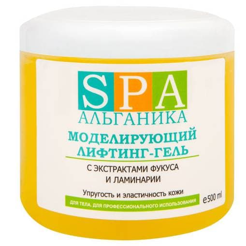 Альганика Моделирующий лифтинг-гель для тела с кофеином, экстрактом фукуса и женьшеня 500 мл