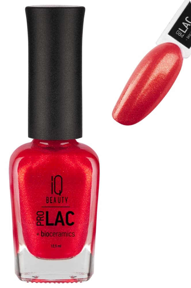 IQ BEAUTY PROLAC Лак для ногтей укрепляющий с биокерамикой 12.5 мл № 058 Flirty&femme