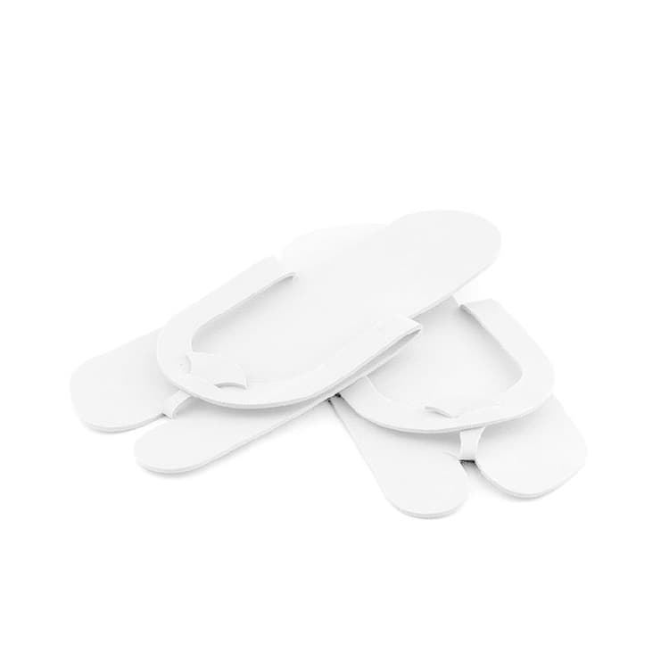 Тапочки одноразовые складные пенополиэтилен 4мм белые - 1 пара