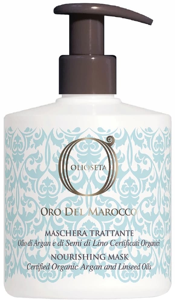BAREX OLIOSETA Золото Марокко / Питательная маска с маслом арганы и маслом семян льна 500мл с дозатором