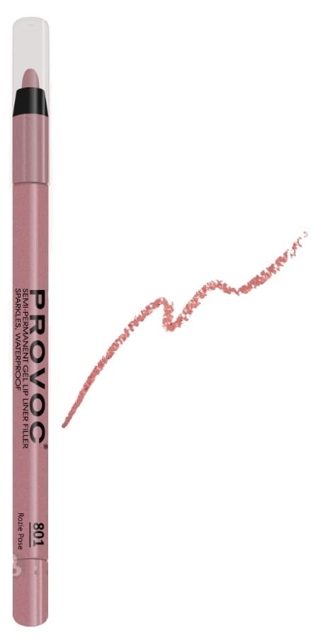 Provoc Гелевая подводка в карандаше для губ Gel Lip Liner 801 Rozie Pose лилово-бежевый нюд