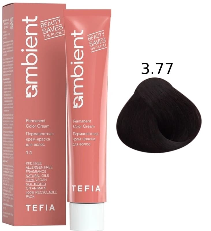 TEFIA AMBIENT 3.77 Темный брюнет интенсивный фиолетовый 60 мл