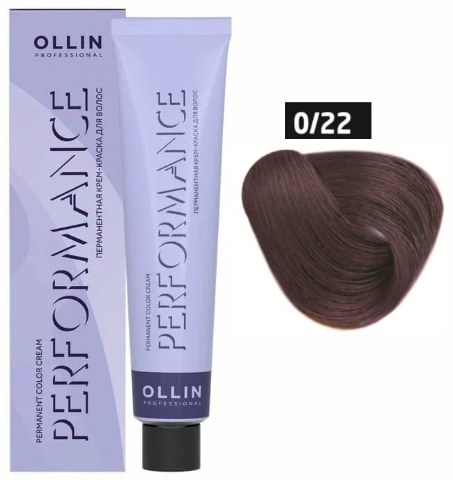 OLLIN PERFORMANCE  0/22 фиолетовый 60мл Перманентная крем-краска для волос