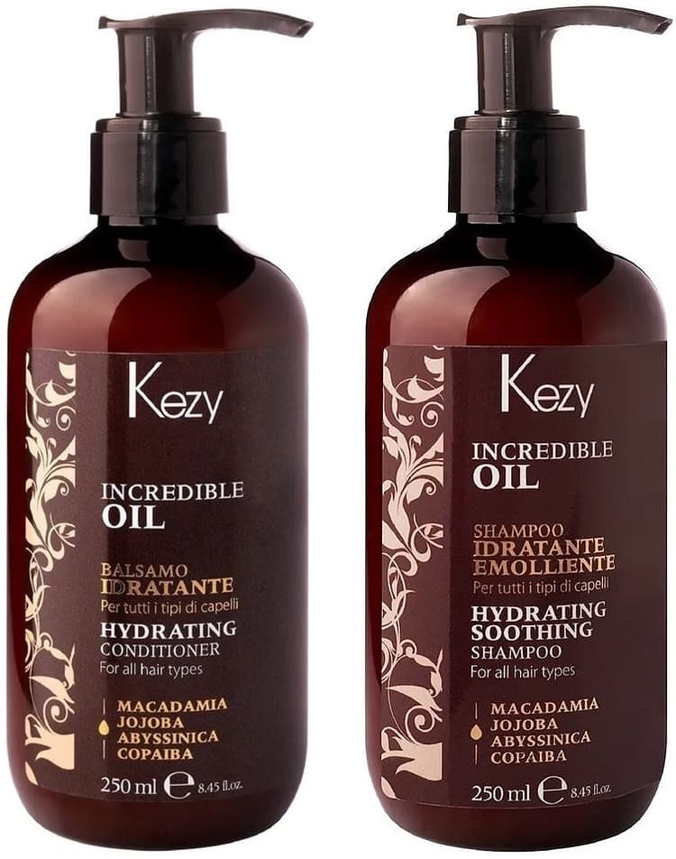 KEZY Набор Incredible Oil (шампунь 250 мл + кондиционер 250 мл) 