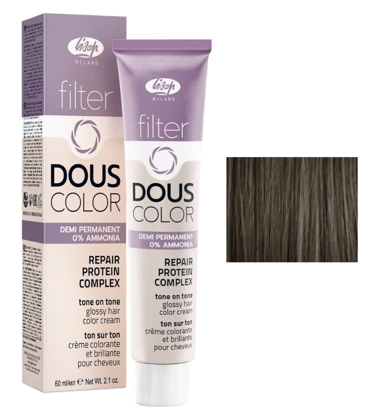 Lisap Filter Douscolor 7/82 перламутрово-пепельный блондин 60 мл