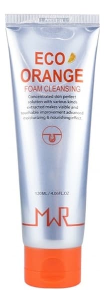 MWR Очищающая пенка для лица с экстрактом апельсина ECO ORANGE FOAM CLEANSING, 120 мл 
