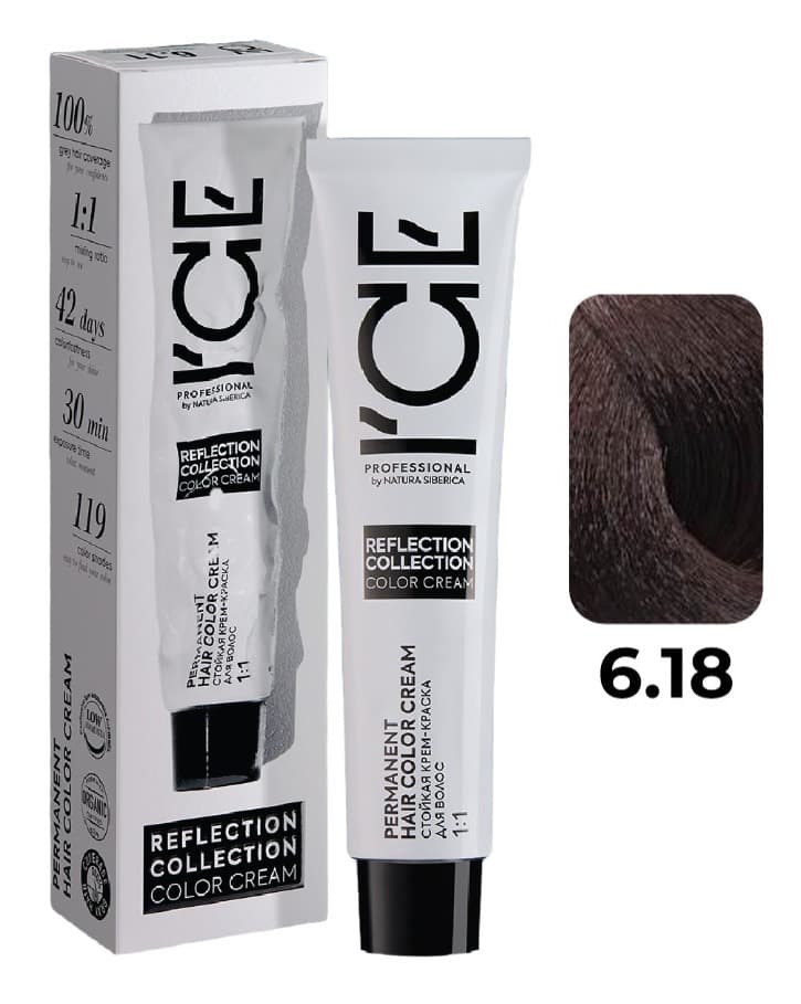 ICE Professional REFLECTION 6.18 тёмно-русый пепельно-шоколадный 60 мл