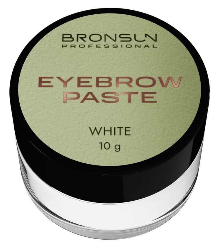 BRONSUN Белая паста для бровей 10 г.