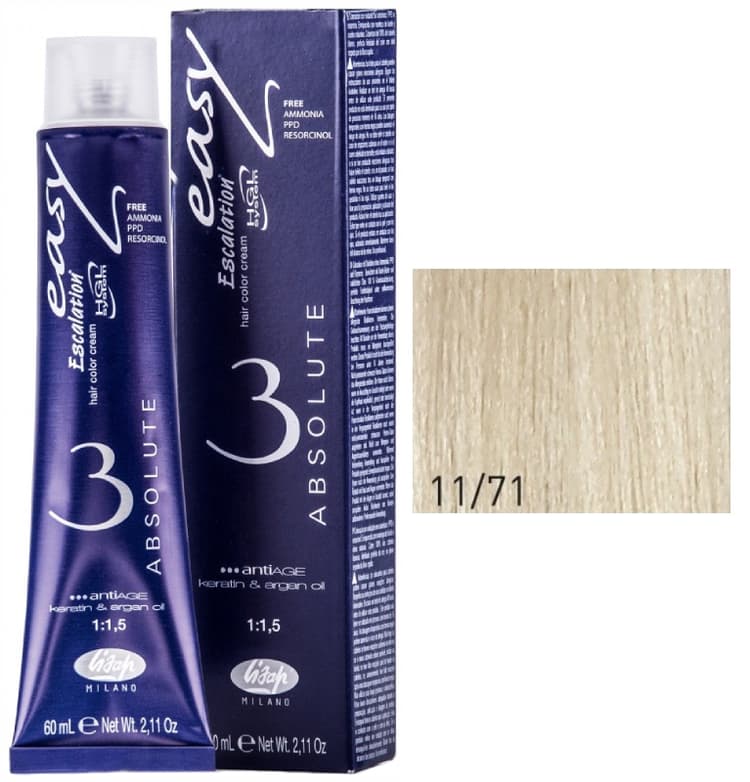 Lisap Absolute 11/71 очень светлый ледяной блондин 60 мл