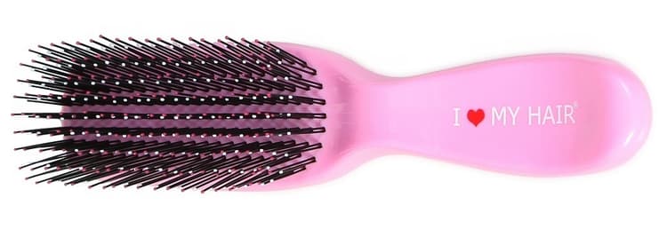 I Love My Hair SPIDER Щетка массаж. розовая мини, пластик soft touch, для мокрых и запутанных волос