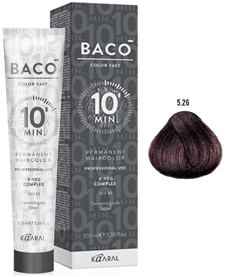 KAARAL Baco Color Fast 5.26 светлый каштан фиолетово-красный 100 мл