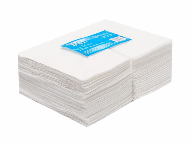 Салфетки спанлейс Белый 50г/м2 20*30 - 100шт. в пачке 