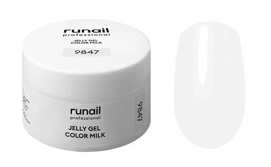 RuNail Моделирующий гель-желе JELLY COLOR MILK, 15 г. №9847