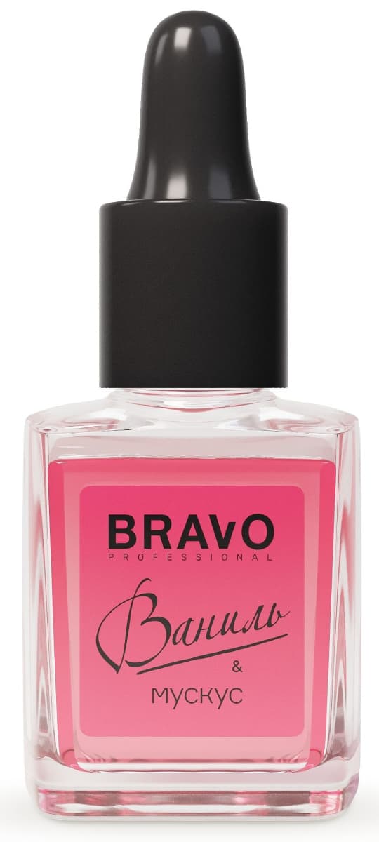 Bravo Масло сухое для ногтей и кутикулы  «Ваниль и Мускус», 8мл