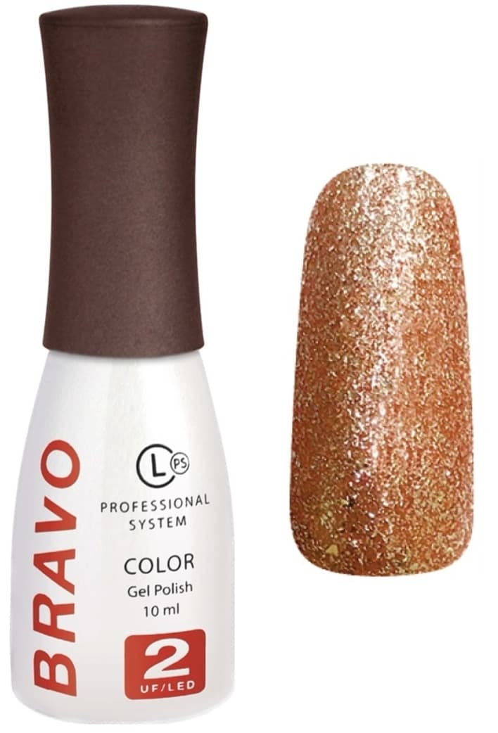 Bravo Гель-лак с глиттером 2020г. №264, 10мл. 