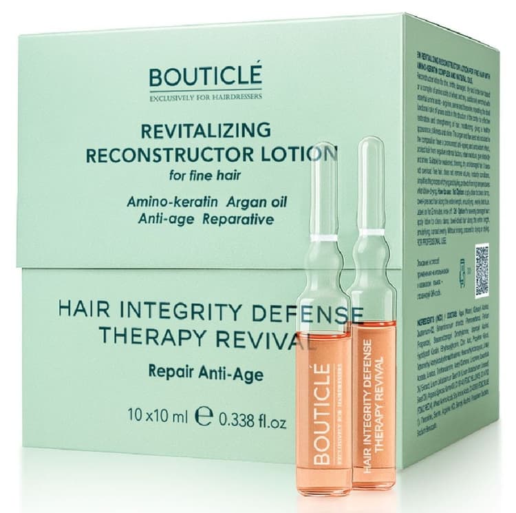 Bouticle ATELIER HAIR Восстанавливающий лосьон-реконструктор для хрупких и поврежденных волос 10*10мл