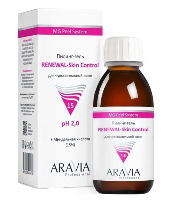 Aravia Гель-пилинг для чувствительной кожи Renewal–Skin Control, 100 мл 