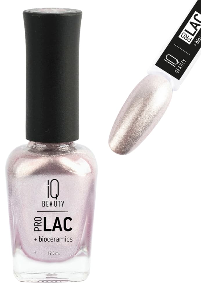IQ BEAUTY PROLAC Лак для ногтей укрепляющий с биокерамикой 12.5 мл №099 Aluminium Peony