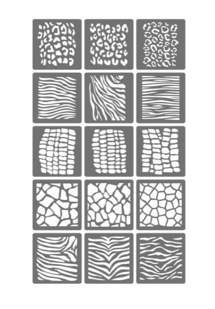 IZI AIR Трафарет №23 Принт Животных 