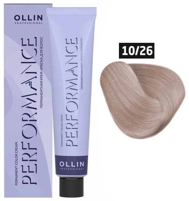 OLLIN PERFORMANCE 10/26 светлый блондин розовый 60мл Перманентная крем-краска для волос