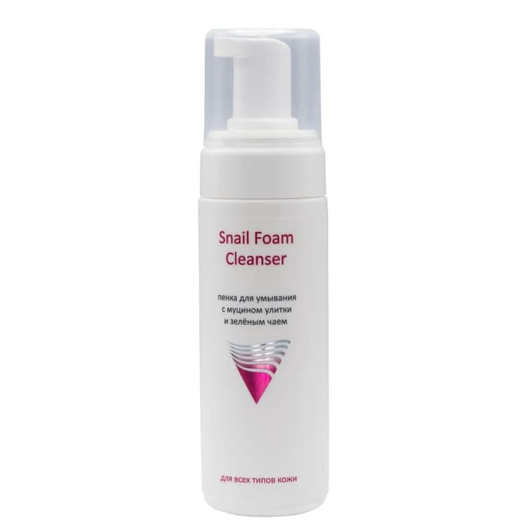 Aravia Пенка для умывания с муцином улитки и зелёным чаем Snail Foam, 160 мл 