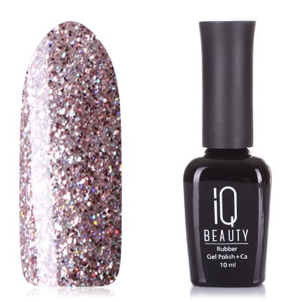 IQ BEAUTY Каучуковый гель-лак с кальцием №087 10 мл. (GO HOLLYWOOD Pink Champagne)