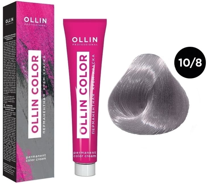 OLLIN COLOR 10/8 светлый блондин жемчужный 60мл Перманентная крем-краска для волос