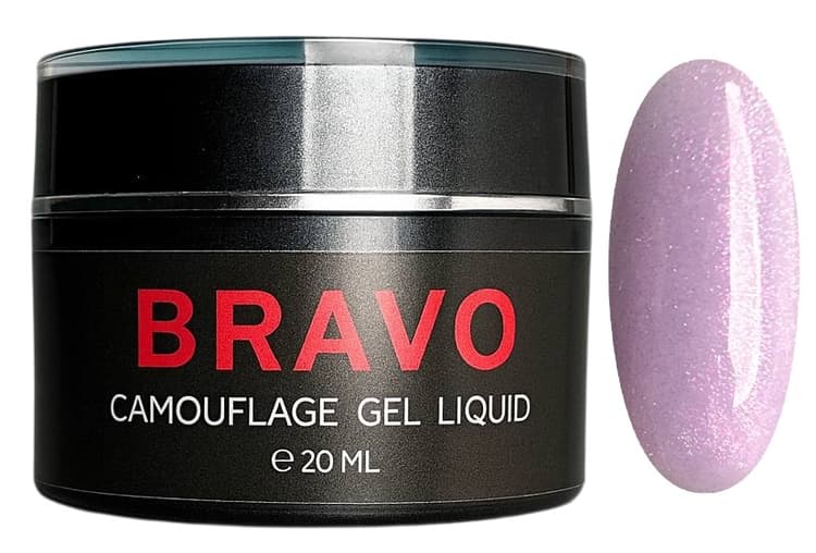 Bravo Моделирующий Camouflage Gel LIQUID №117 20 мл (с шиммером)