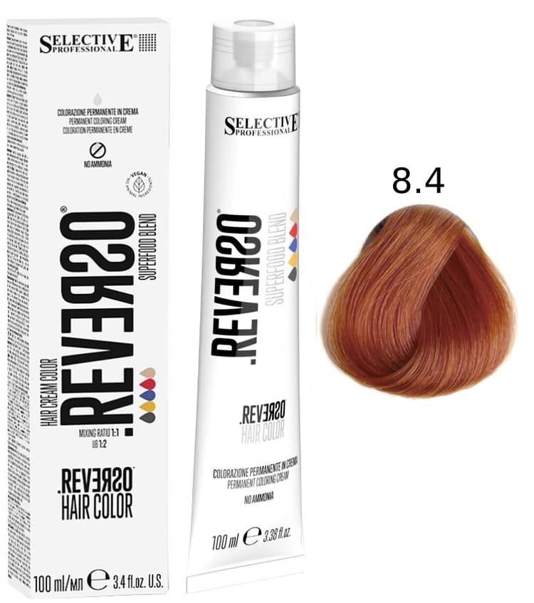 SELECTIVE Reverso Hair Color 8.4 Светлый блондин медный