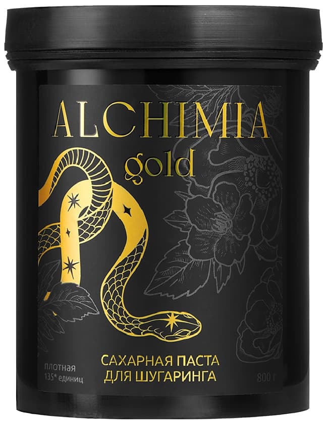 ALCHIMIA Сахарная паста для шугаринга плотная золотая, 800 гр.