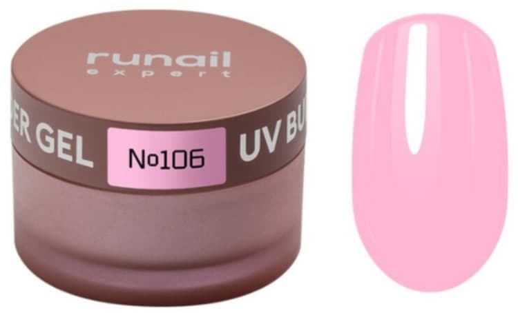 RuNail Expert Гель моделирующий UV BUILDER GEL №106, 50г банка