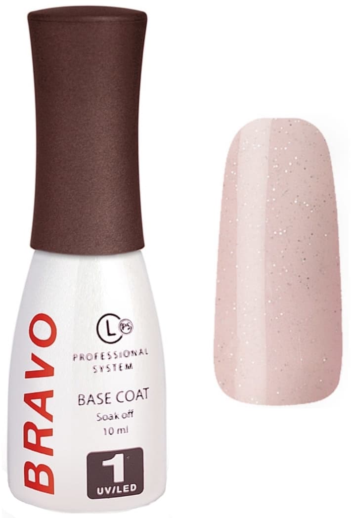 Bravo Камуфлирующее базовое покрытие для гель-лака BRAVO 1.5 10мл. 