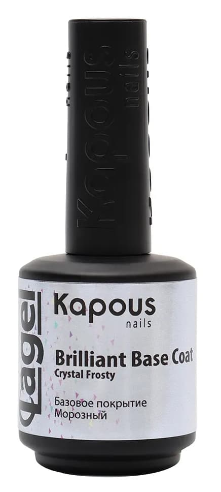 Kapous Nails Базовое покрытие Морозный "Lagel Вrilliant Base Coat Crystal Frosty", 15 мл