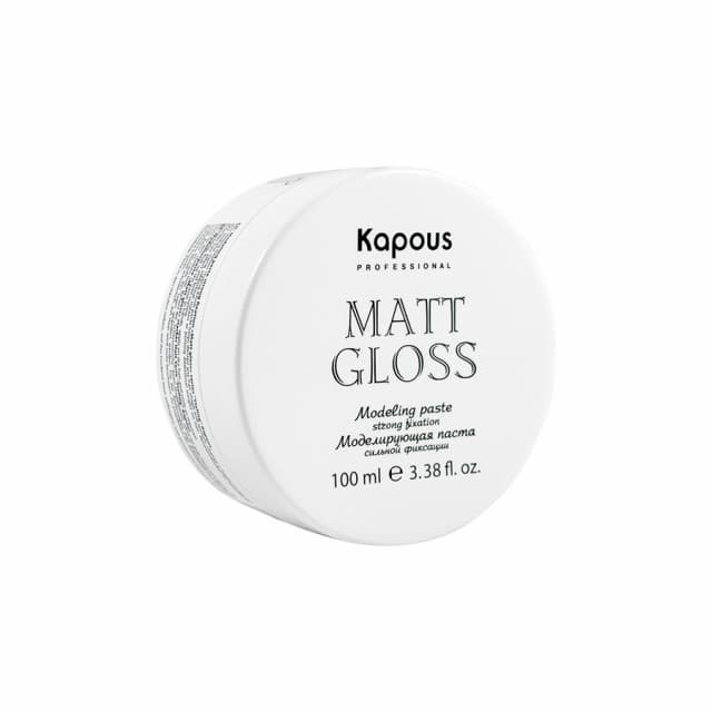 KAPOUS Styling Моделирующая паста для волос сильной фиксации Matt Gloss, 100 мл.
