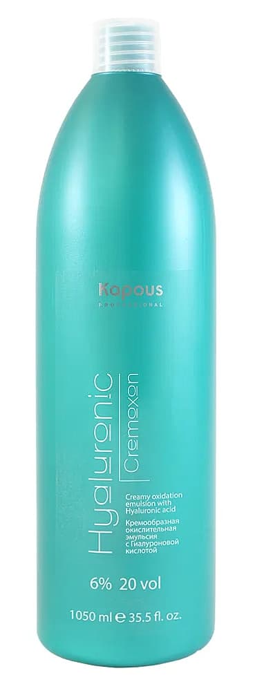 Kapous Кремообразная проявляющая эмульсия Hyaluronic Cremoxon 6%, 1050 мл
