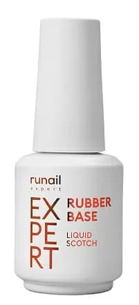 RuNail Expert Rubber BASE liquid Scotch Адгезивная база №119 18 мл.