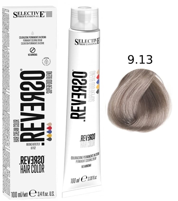 SELECTIVE Reverso Hair Color 9.13 Очень светлый блондин "Манилкара"