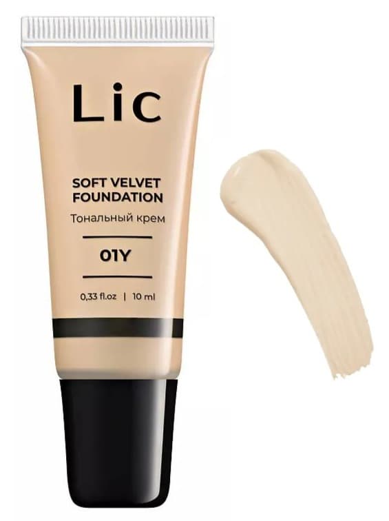 LIC Крем тональный Soft Velvet Мини-версия (01Y) 10 мл