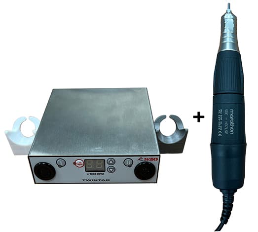 Набор РЭСТАР-03 Колибри TWINTAB металлич.корпус для ман/пед 35000 об/мин,(педал вкл/выкл, щеточный)