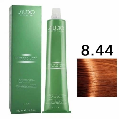 KAPOUS Studio S 8.44 светлый интенсивный медный блонд 100 мл