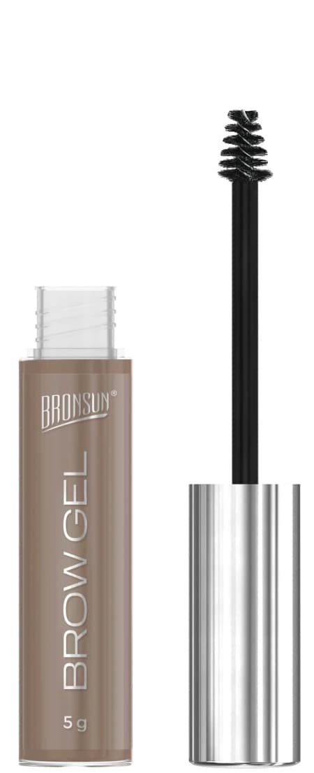 BRONSUN Гель для бровей оттеночный, цвет светло-коричневый, 5 г.
