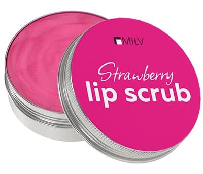 MILV Сахарный скраб для губ «Strawberry lip scrub» 30 мл.