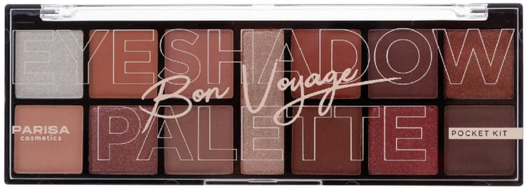 Parisa Набор теней для век Е-613 "Bon Voyage" 13 оттенков, тон 06, 15,6 гр.