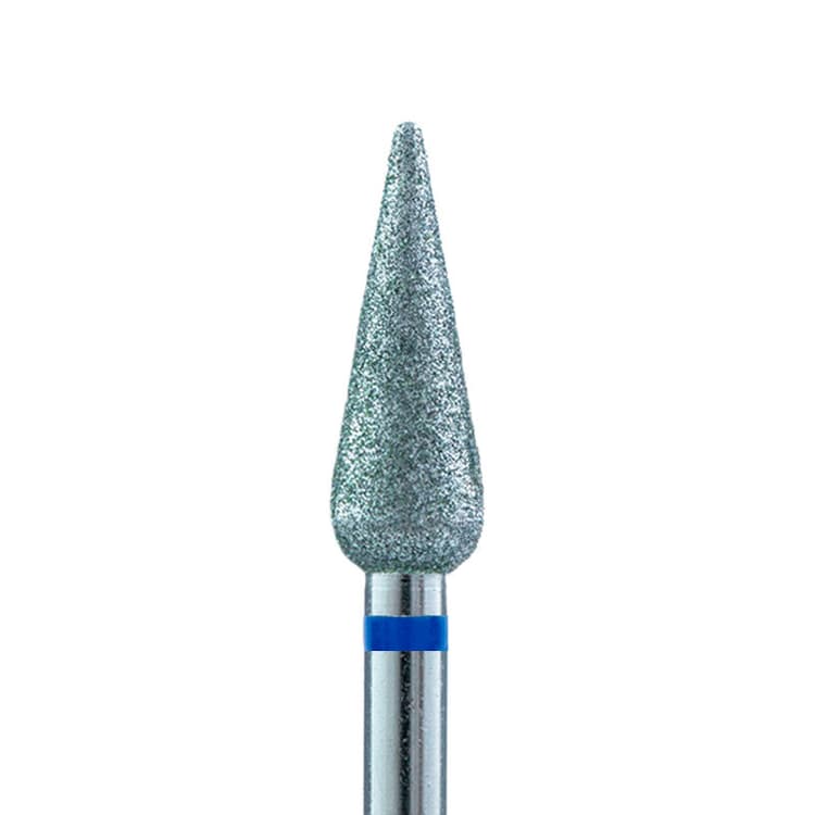 Фреза Алмазная Почка длинная d.4 (синяя насечка) (ВладМиВа) ДРЧ 120