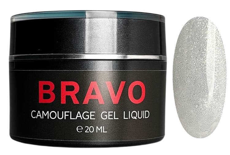 Bravo Моделирующий Camouflage Gel LIQUID №114 20 мл (с шиммером)