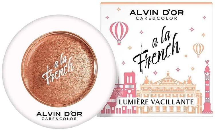 Alvin D'or A LA FRENCH Запеченный хайлайтер для лица Vacillante (тон 02 goldish), 3,2 гр.