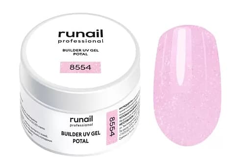 RuNail Моделирующий УФ-гель с поталью BUILDER UV GEL POTAL, 15 г №8554