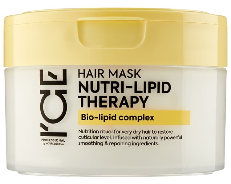 ICE Professional NUTRI-LIPID THERAPY Маска для питания и блеска пористых и тусклых волос 200 мл.