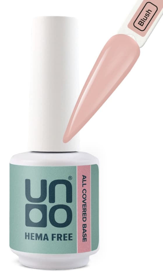 UNO HEMA FREE Гель-лак базовый All Covered Base Gel, 10 г Blush