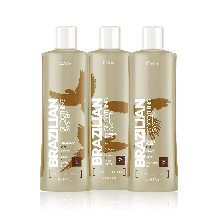 BB One Brazilian Smoothing System Набор 3х1000 мл (шампунь + реконструктор + маска)
